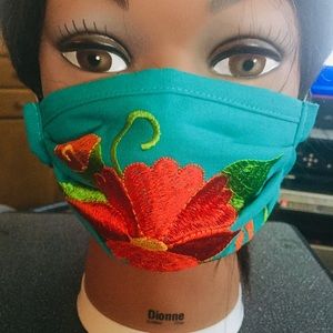 “Authentic” Mexican embroidered handmade facemask